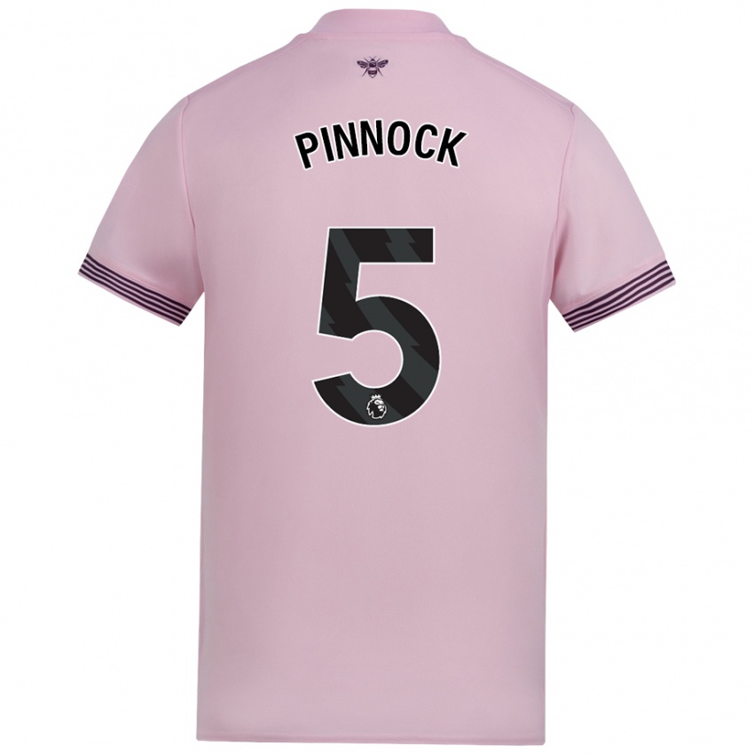 Hombre Camiseta Ethan Pinnock #5 Rosa 2ª Equipación 2024/25 La Camisa Argentina