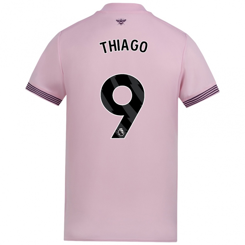 Hombre Camiseta Igor Thiago #9 Rosa 2ª Equipación 2024/25 La Camisa Argentina