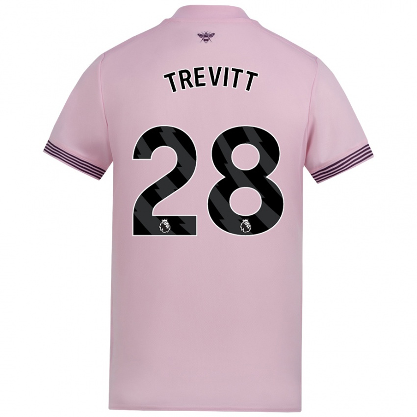 Hombre Camiseta Ryan Trevitt #28 Rosa 2ª Equipación 2024/25 La Camisa Argentina