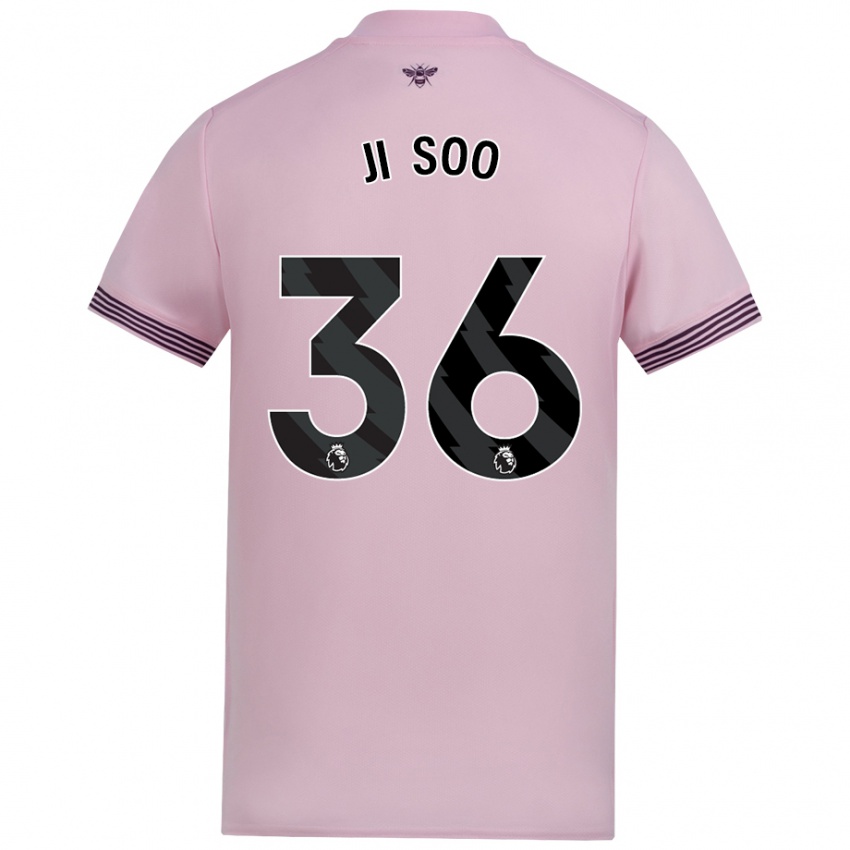 Hombre Camiseta Ji-Soo Kim #36 Rosa 2ª Equipación 2024/25 La Camisa Argentina