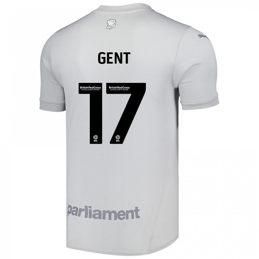 Hombre Camiseta Georgie Gent #17 Gris Plata 2ª Equipación 2024/25 La Camisa Argentina