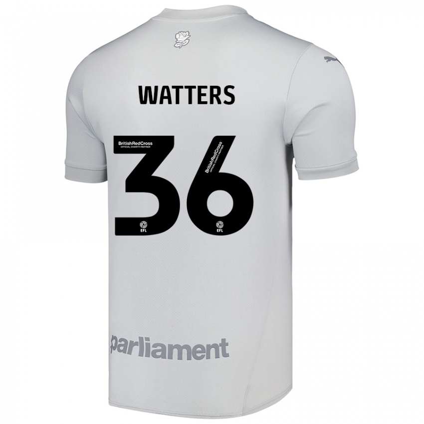 Hombre Camiseta Max Watters #36 Gris Plata 2ª Equipación 2024/25 La Camisa Argentina