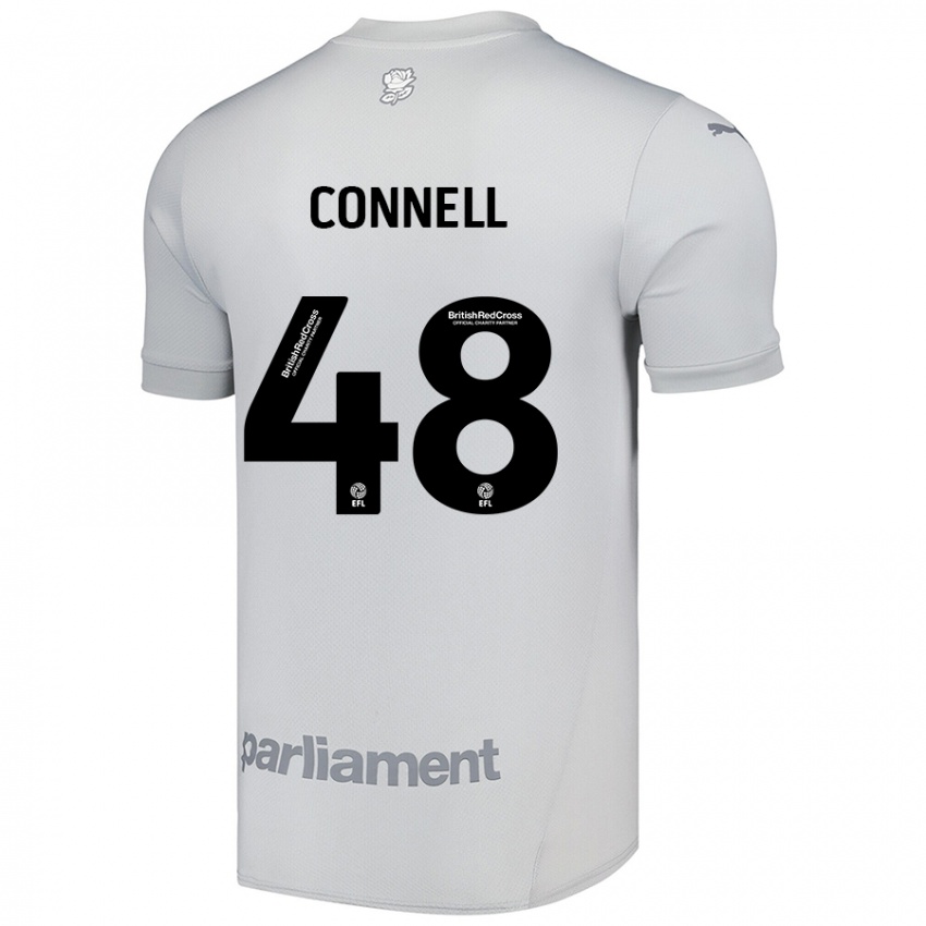 Hombre Camiseta Luca Connell #48 Gris Plata 2ª Equipación 2024/25 La Camisa Argentina