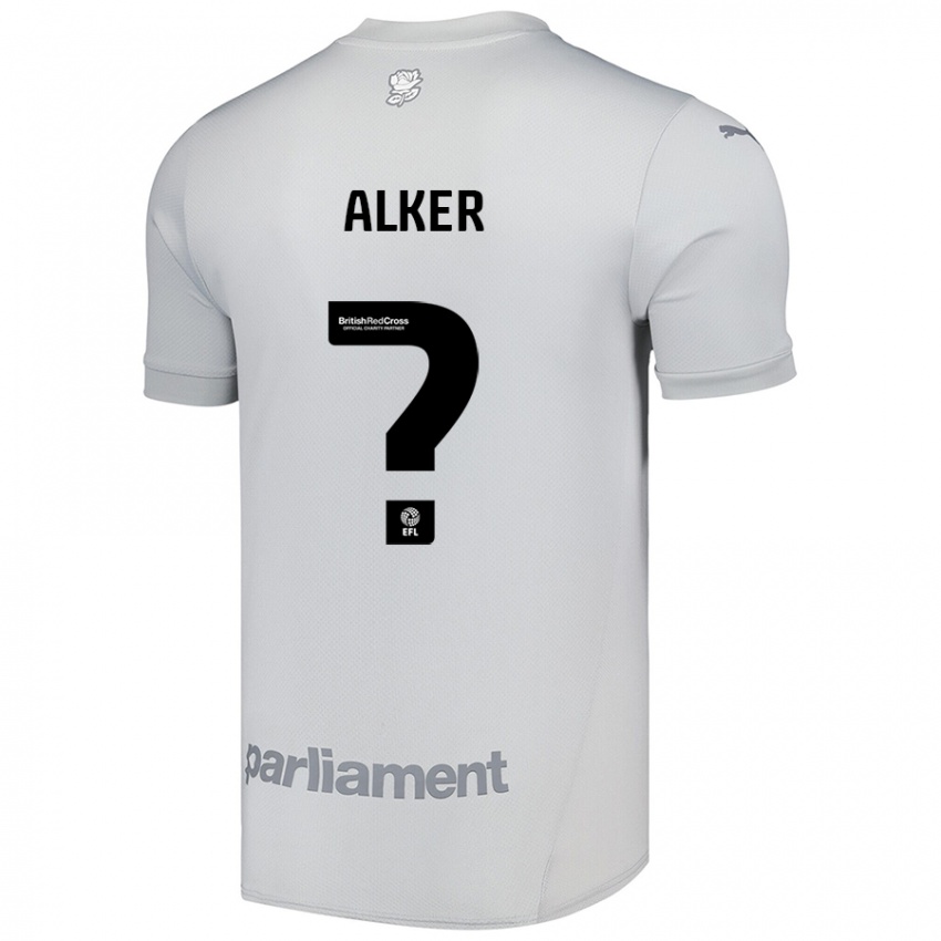 Hombre Camiseta Luke Alker #0 Gris Plata 2ª Equipación 2024/25 La Camisa Argentina