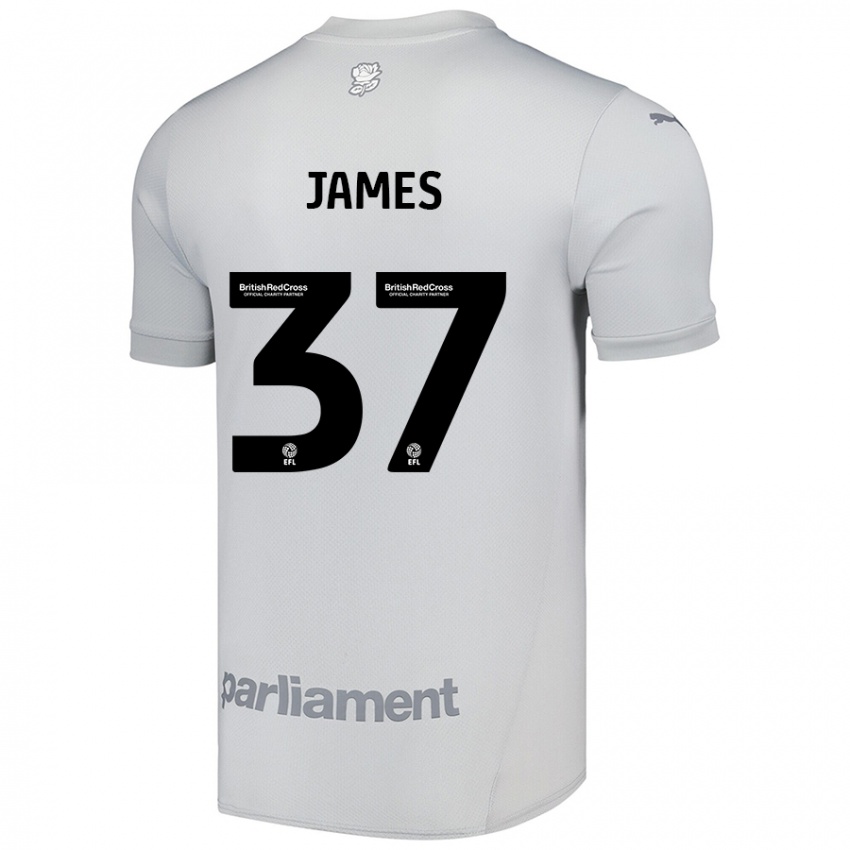 Hombre Camiseta Nathan James #37 Gris Plata 2ª Equipación 2024/25 La Camisa Argentina