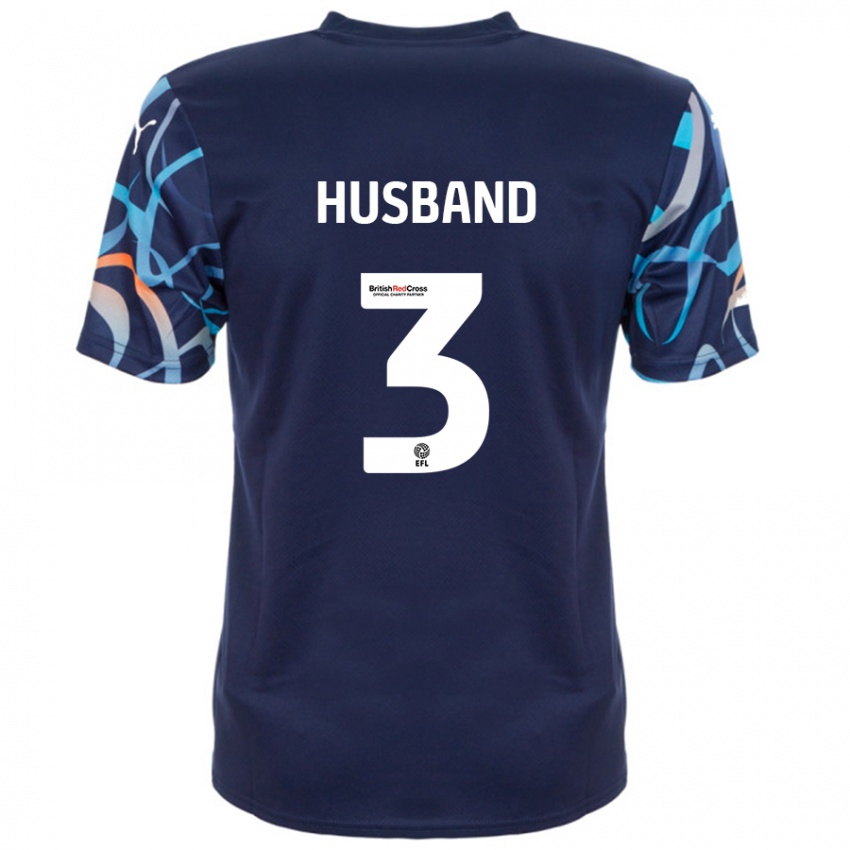 Hombre Camiseta James Husband #3 Azul Marino 2ª Equipación 2024/25 La Camisa Argentina