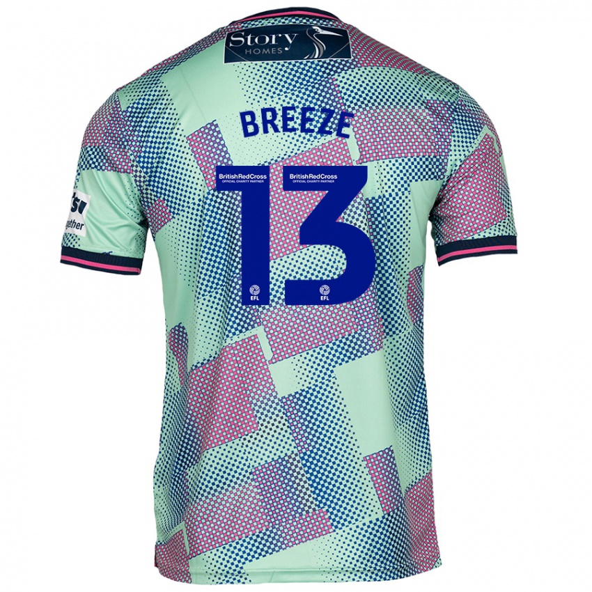 Hombre Camiseta Gabriel Breeze #13 Verde 2ª Equipación 2024/25 La Camisa Argentina