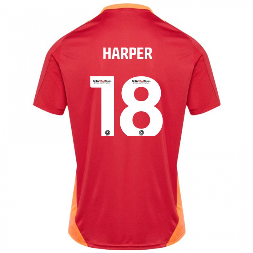 Hombre Camiseta Vincent Harper #18 Azul Blanquecino 2ª Equipación 2024/25 La Camisa Argentina