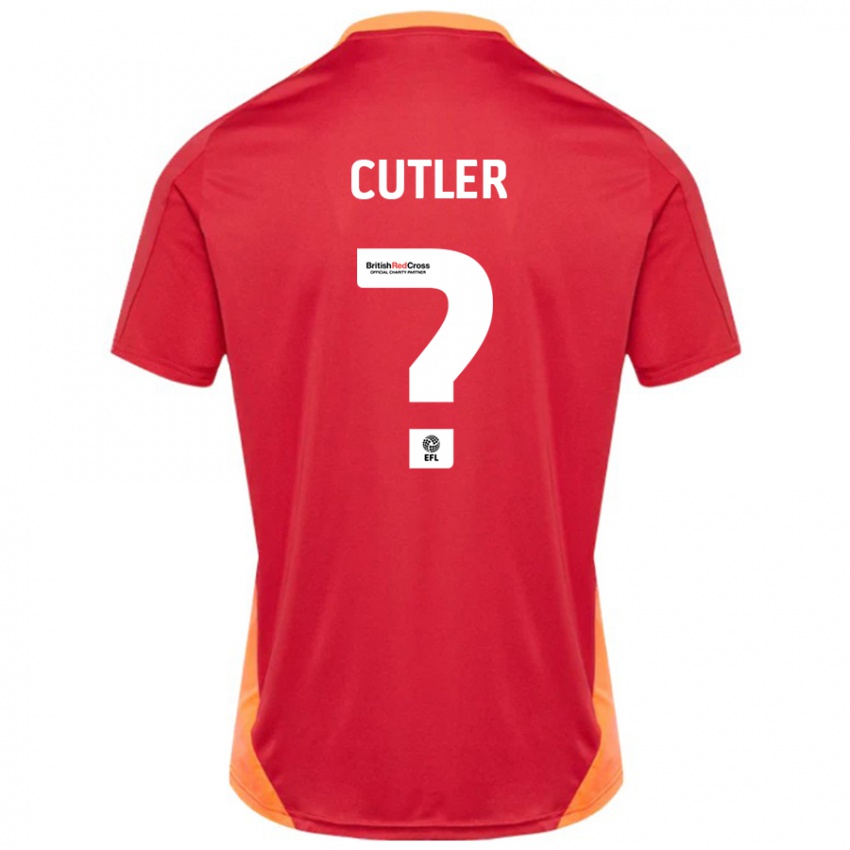 Hombre Camiseta Theo Cutler #0 Azul Blanquecino 2ª Equipación 2024/25 La Camisa Argentina