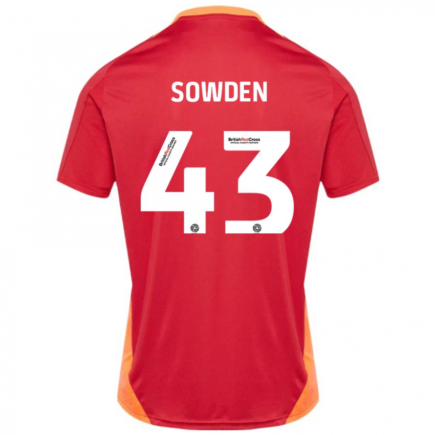 Hombre Camiseta Andrew Sowden #43 Azul Blanquecino 2ª Equipación 2024/25 La Camisa Argentina