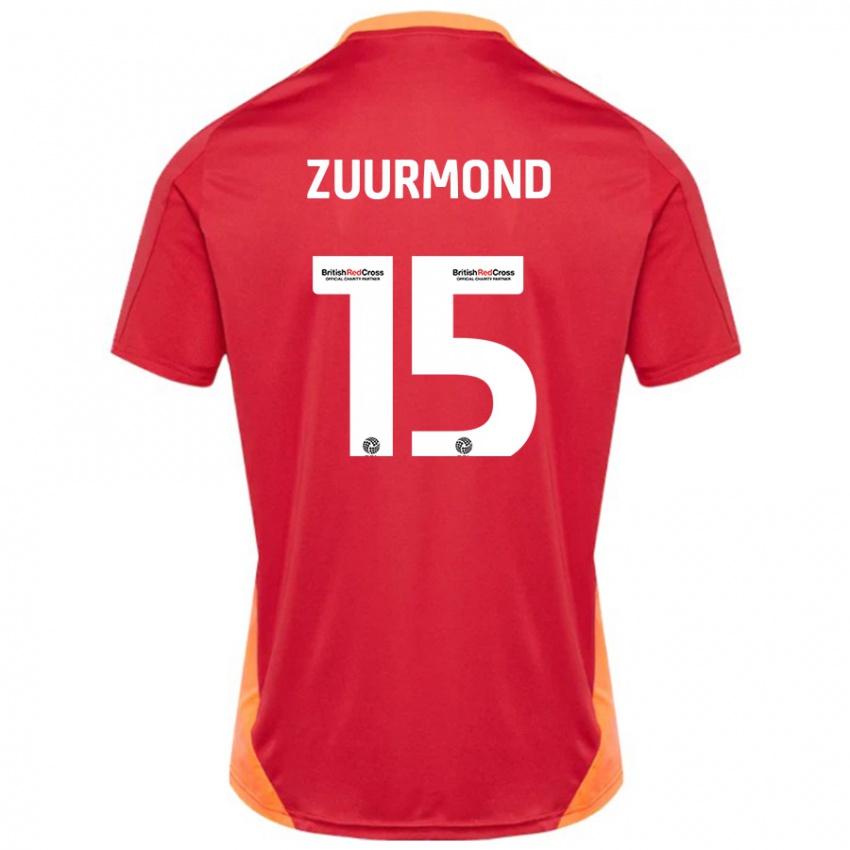 Hombre Camiseta Ishbel Zuurmond #15 Azul Blanquecino 2ª Equipación 2024/25 La Camisa Argentina