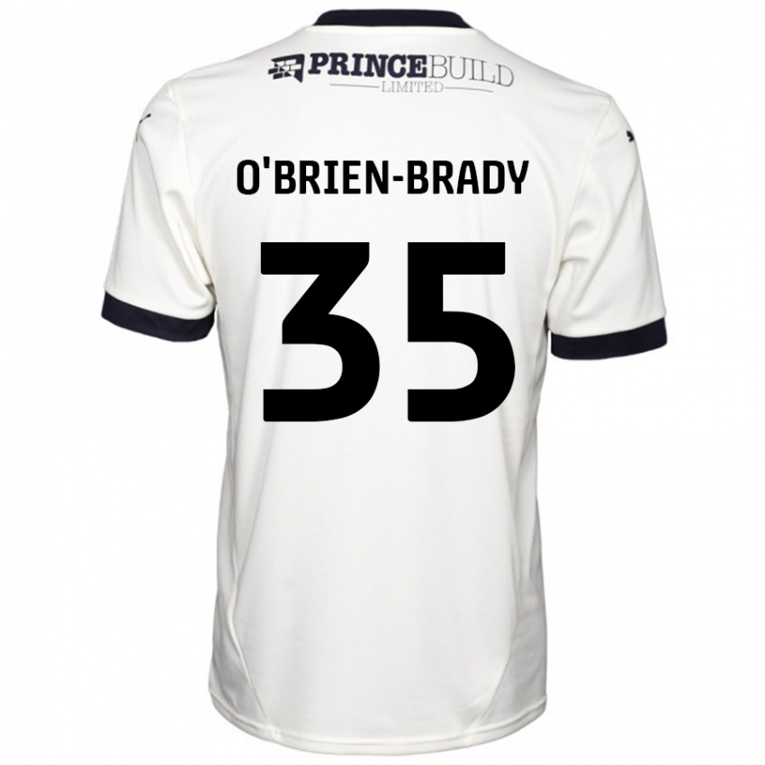 Hombre Camiseta Donay O'brien-Brady #35 Blanquecino Negro 2ª Equipación 2024/25 La Camisa Argentina