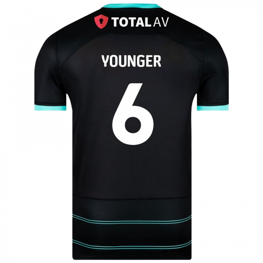 Hombre Camiseta Jazz Younger #6 Negro 2ª Equipación 2024/25 La Camisa Argentina