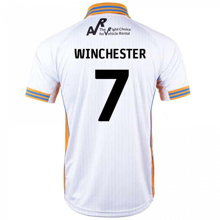 Hombre Camiseta Carl Winchester #7 Blanco 2ª Equipación 2024/25 La Camisa Argentina