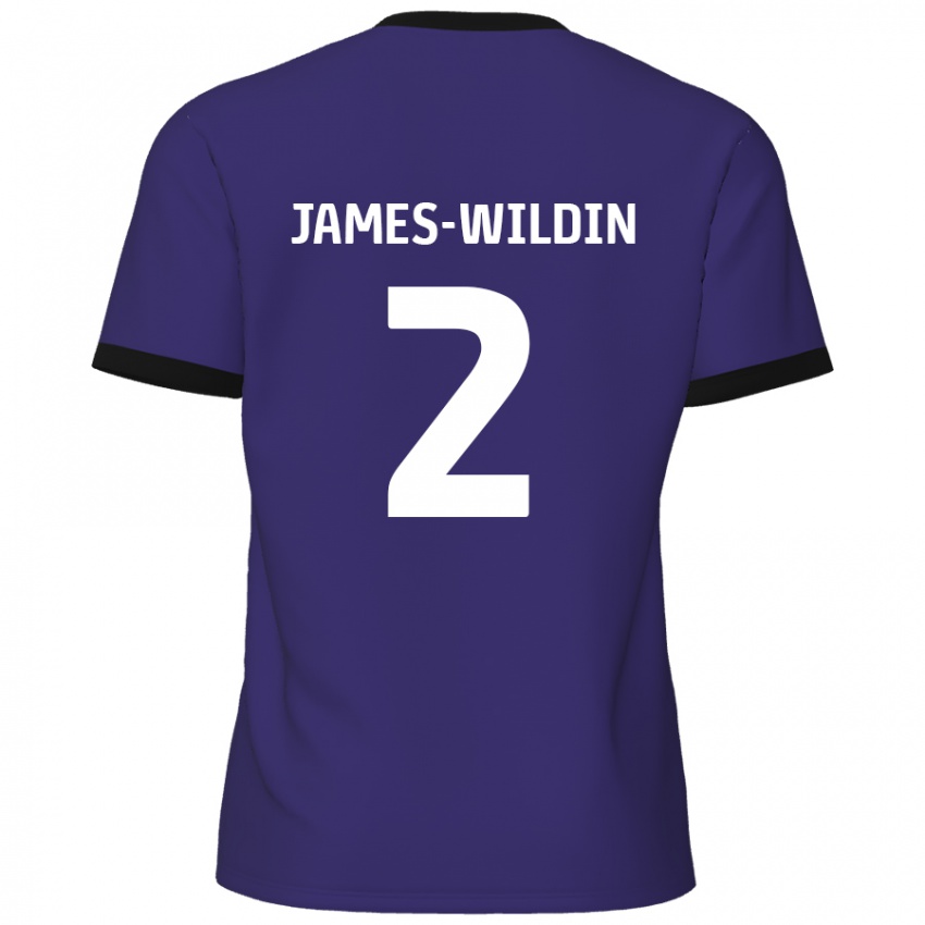 Hombre Camiseta Luther James-Wildin #2 Púrpura 2ª Equipación 2024/25 La Camisa Argentina