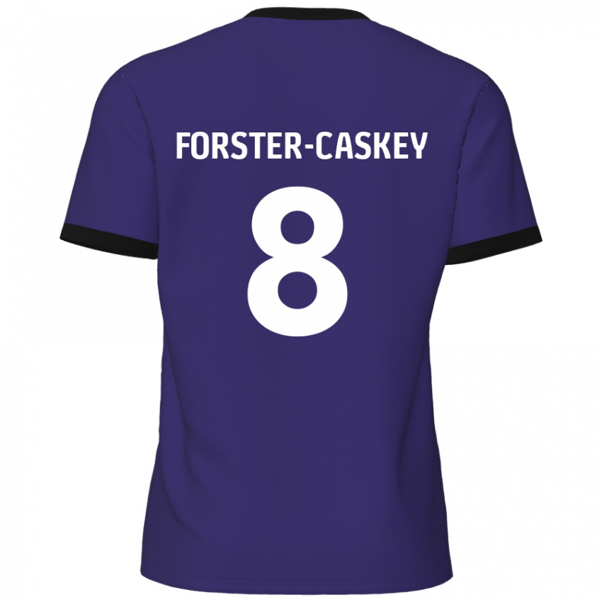 Hombre Camiseta Jake Forster-Caskey #8 Púrpura 2ª Equipación 2024/25 La Camisa Argentina