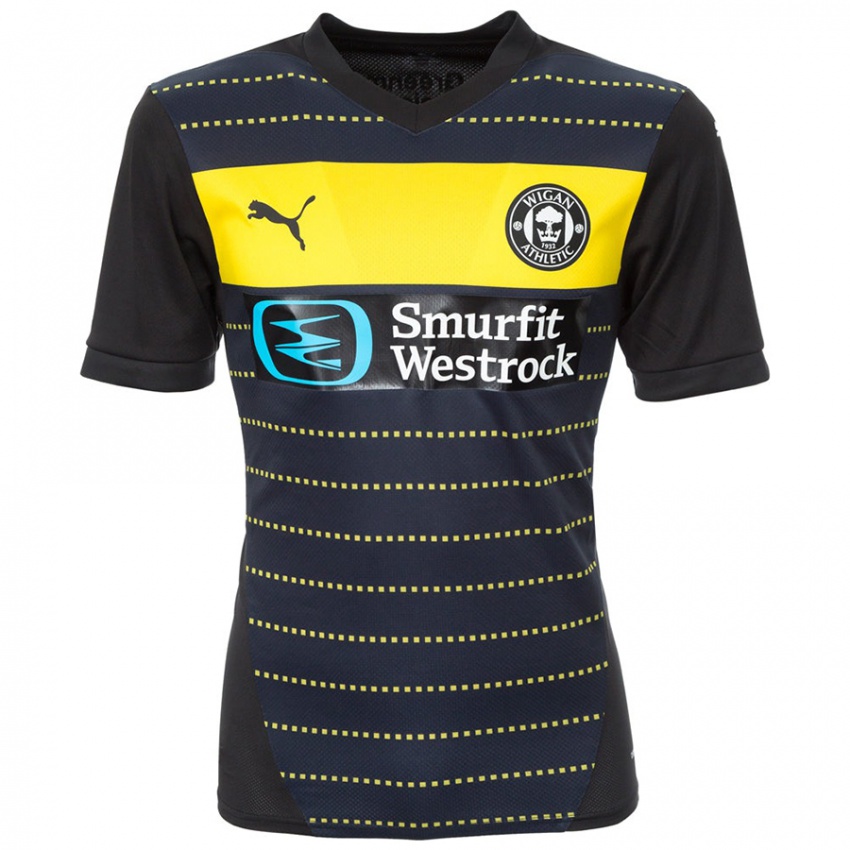 Hombre Camiseta Jonny Smith #18 Negro 2ª Equipación 2024/25 La Camisa Argentina