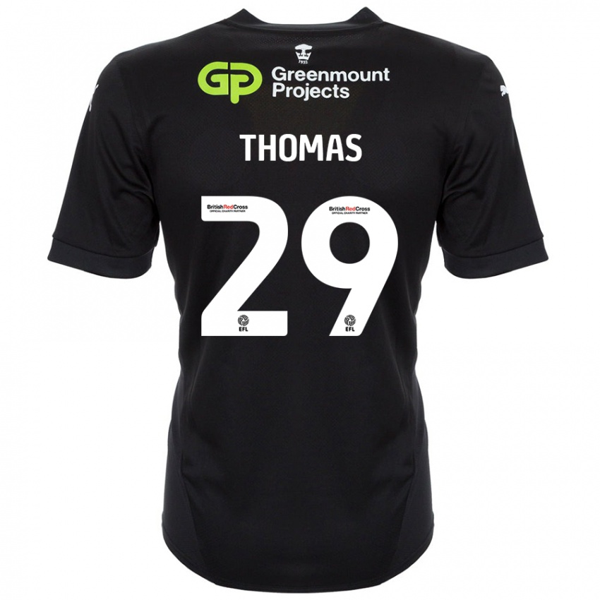 Hombre Camiseta Silko Thomas #29 Negro 2ª Equipación 2024/25 La Camisa Argentina