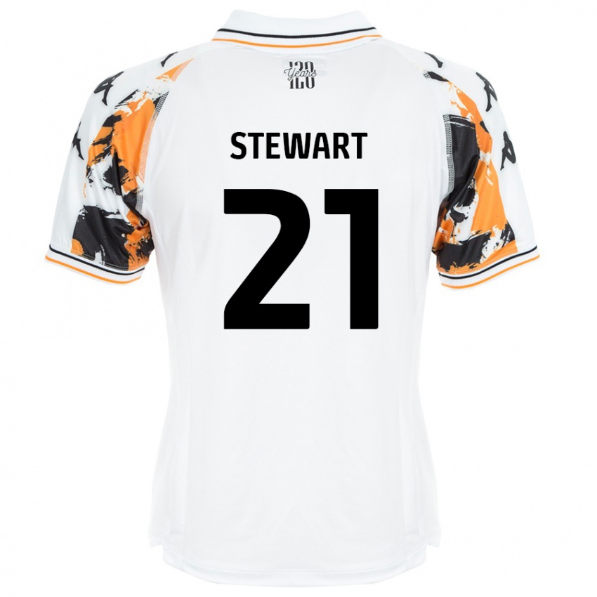 Hombre Camiseta Alice Stewart #21 Blanco 2ª Equipación 2024/25 La Camisa Argentina