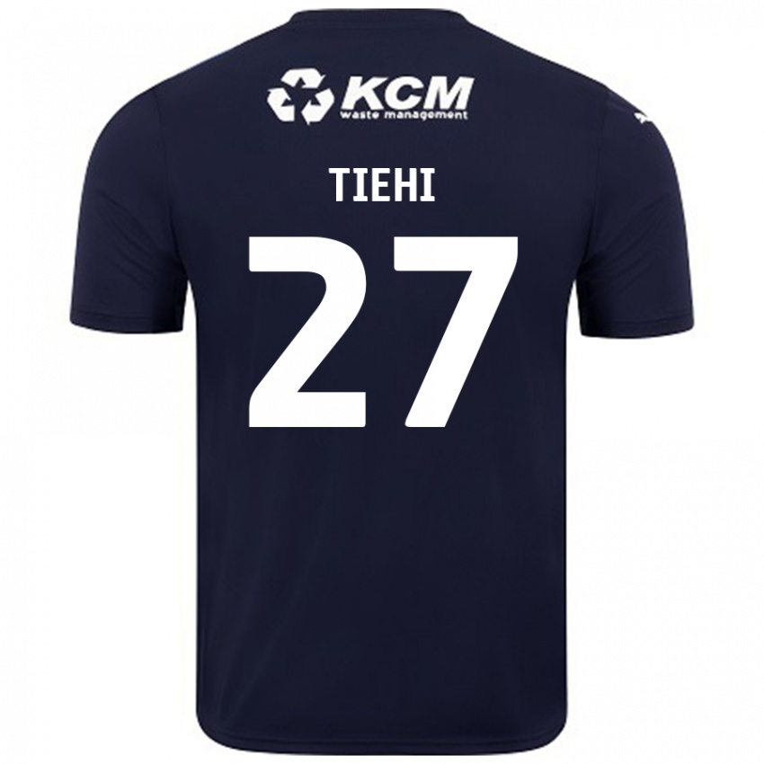 Hombre Camiseta Christ Tiehi #27 Azul Marino 2ª Equipación 2024/25 La Camisa Argentina