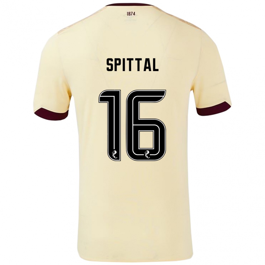 Hombre Camiseta Blair Spittal #16 Crema Burdeos 2ª Equipación 2024/25 La Camisa Argentina