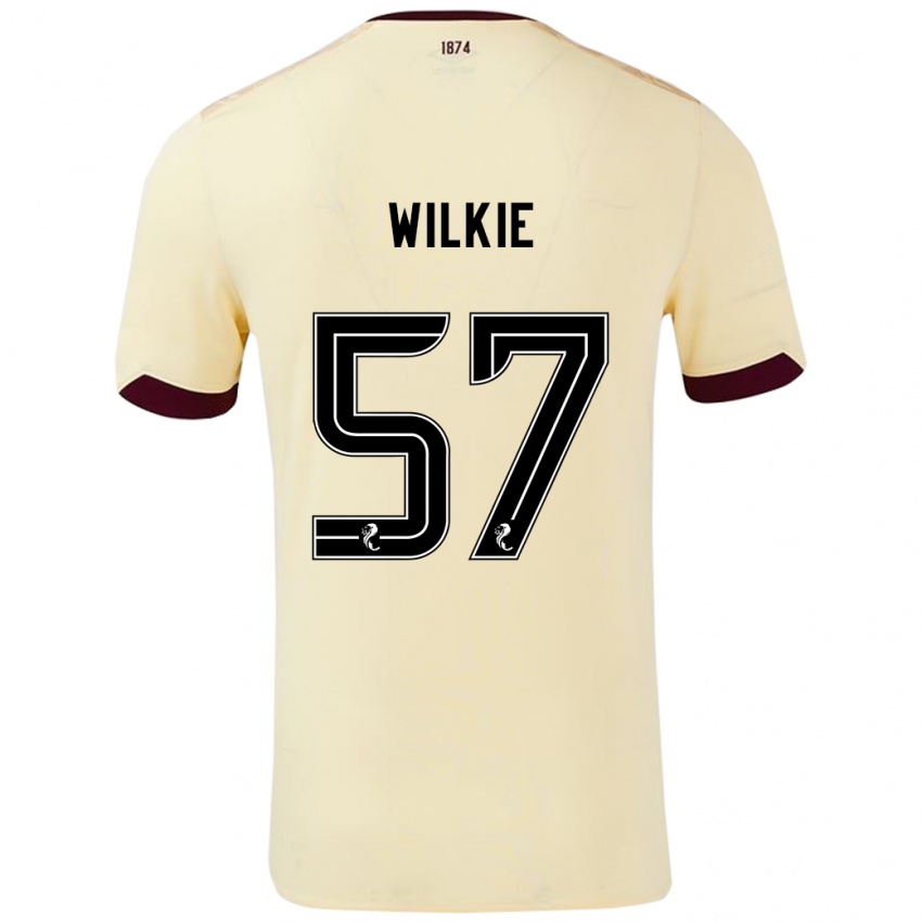 Hombre Camiseta Coupar Wilkie #57 Crema Burdeos 2ª Equipación 2024/25 La Camisa Argentina