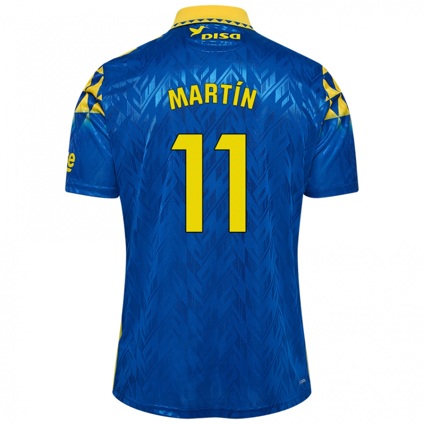 Hombre Camiseta Diego Martín #11 Azul Amarillo 2ª Equipación 2024/25 La Camisa Argentina