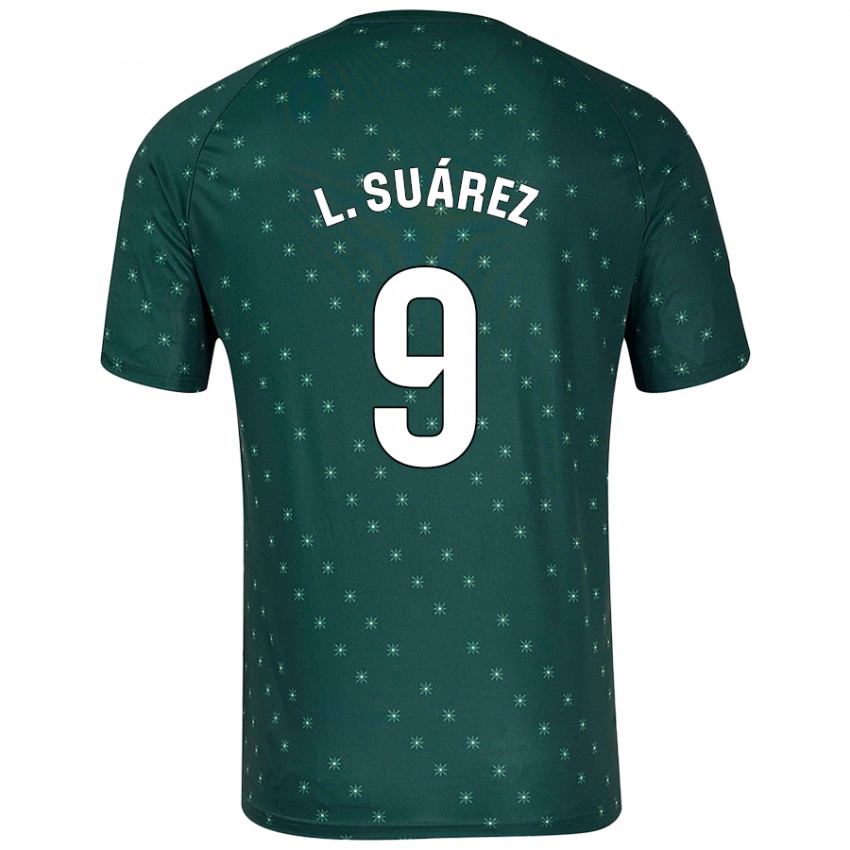 Hombre Camiseta Luis Suárez #9 Verde Oscuro 2ª Equipación 2024/25 La Camisa Argentina