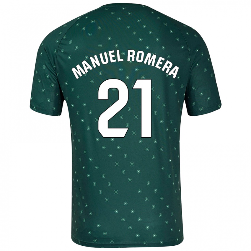 Hombre Camiseta José Manuel Romera #21 Verde Oscuro 2ª Equipación 2024/25 La Camisa Argentina