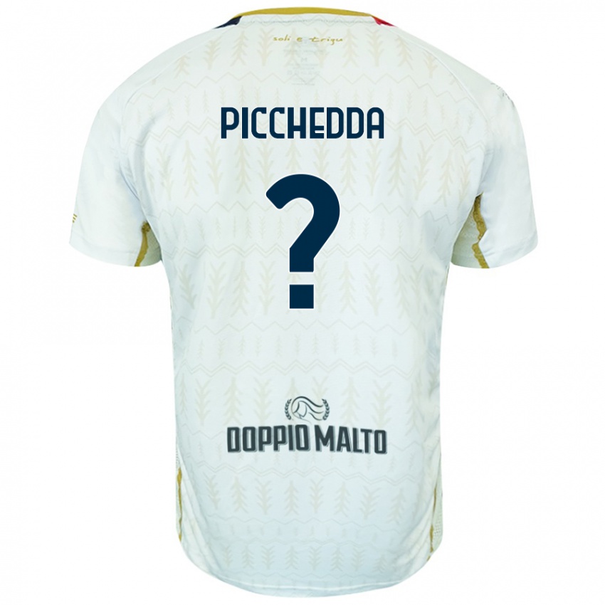 Hombre Camiseta Marco Picchedda #0 Blanco 2ª Equipación 2024/25 La Camisa Argentina