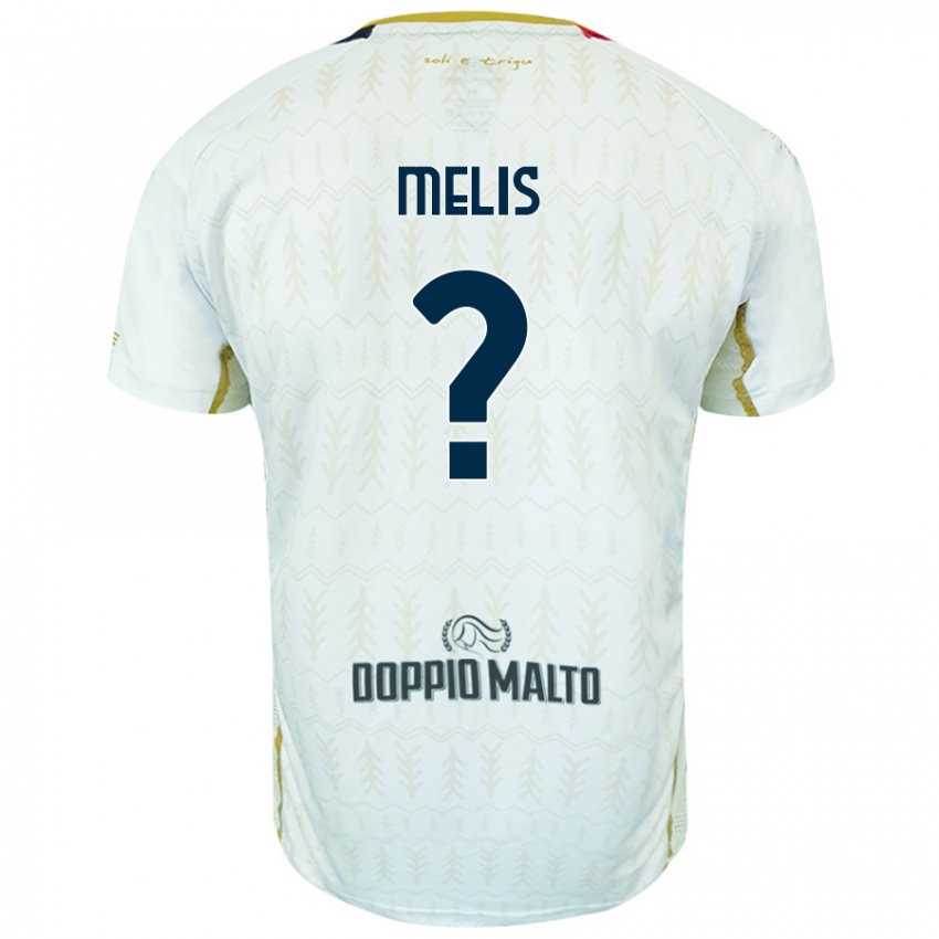 Hombre Camiseta Gabriele Melis #0 Blanco 2ª Equipación 2024/25 La Camisa Argentina