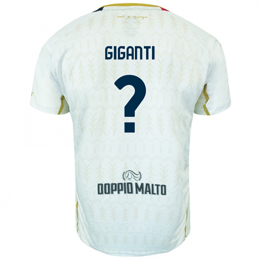 Hombre Camiseta Michele Giganti #0 Blanco 2ª Equipación 2024/25 La Camisa Argentina