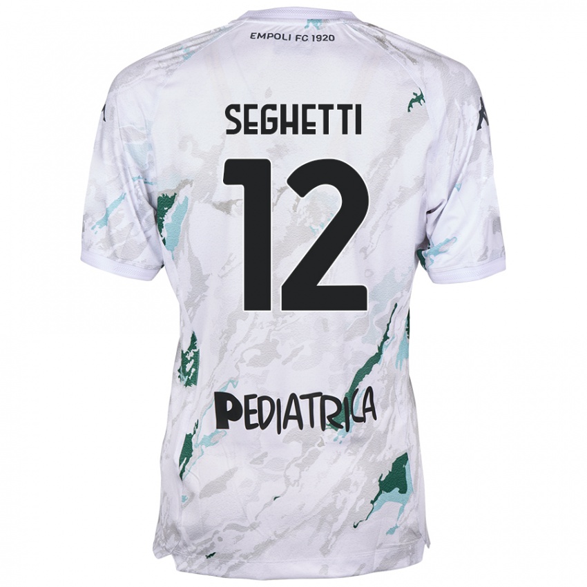 Hombre Camiseta Jacopo Seghetti #12 Gris 2ª Equipación 2024/25 La Camisa Argentina