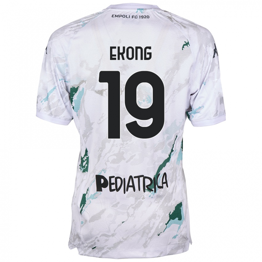 Hombre Camiseta Emmanuel Ekong #19 Gris 2ª Equipación 2024/25 La Camisa Argentina