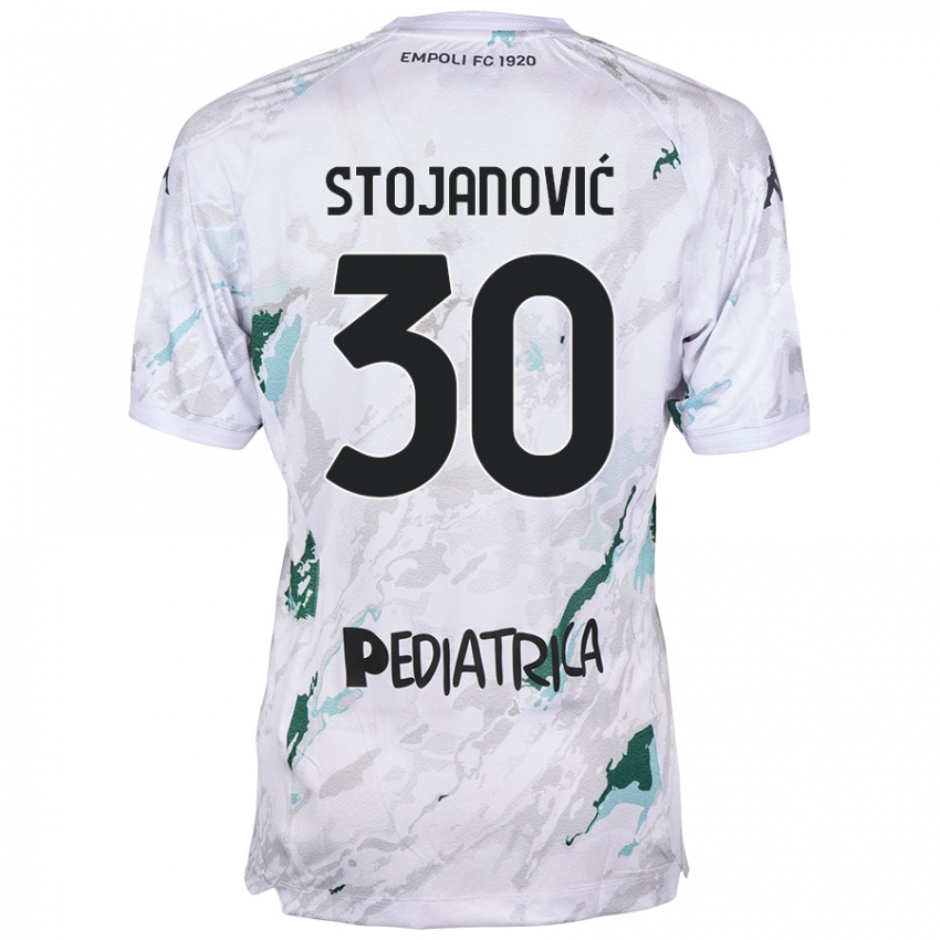 Hombre Camiseta Petar Stojanović #30 Gris 2ª Equipación 2024/25 La Camisa Argentina