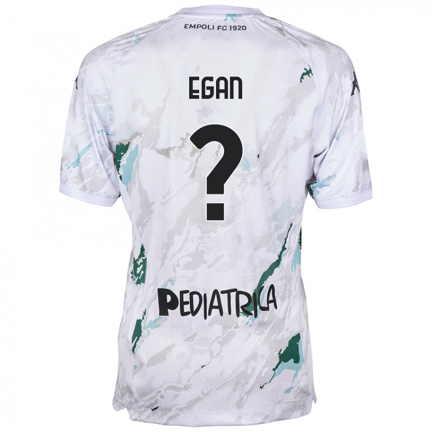 Hombre Camiseta Matteo Egan #0 Gris 2ª Equipación 2024/25 La Camisa Argentina