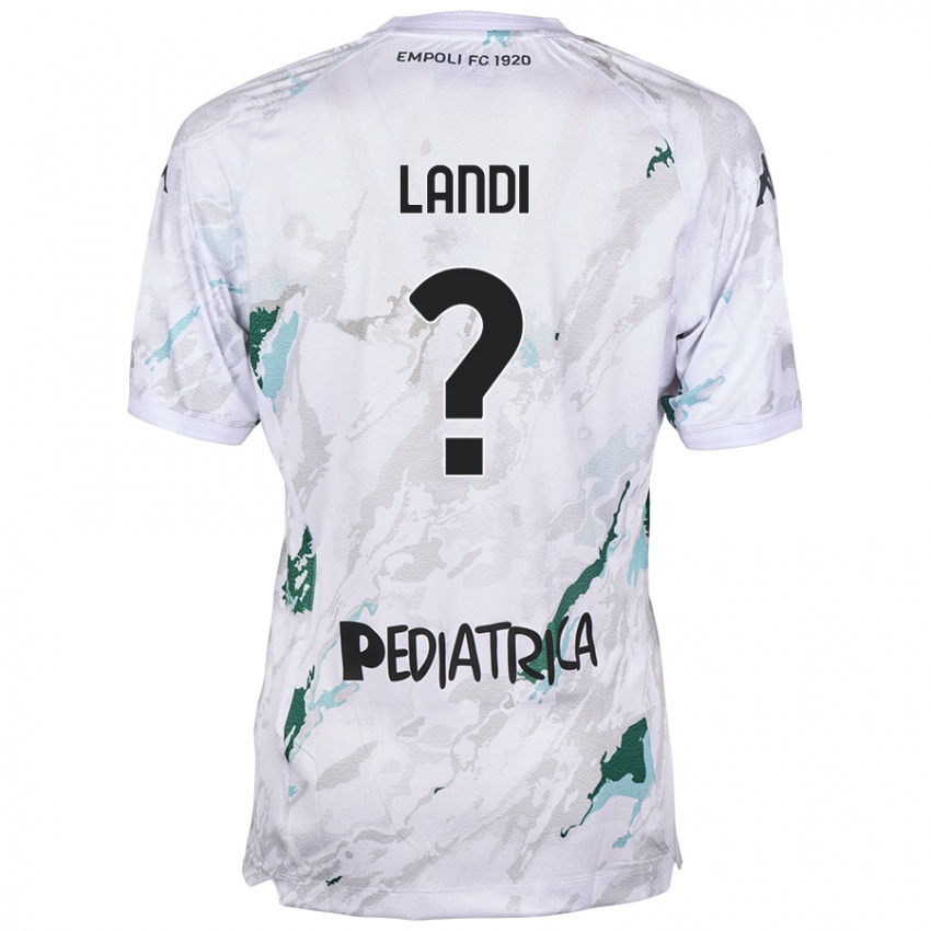 Hombre Camiseta Jacopo Landi #0 Gris 2ª Equipación 2024/25 La Camisa Argentina