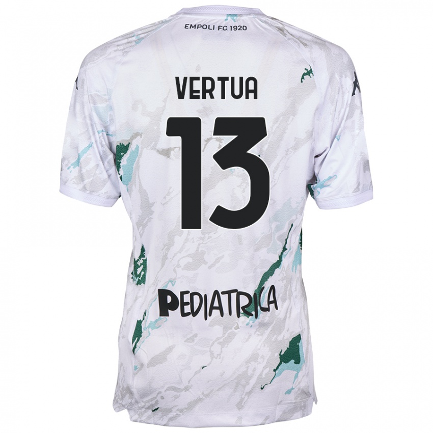 Hombre Camiseta Filippo Vertua #13 Gris 2ª Equipación 2024/25 La Camisa Argentina