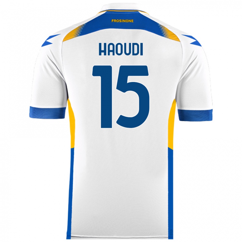 Hombre Camiseta Hamza Haoudi #15 Blanco 2ª Equipación 2024/25 La Camisa Argentina