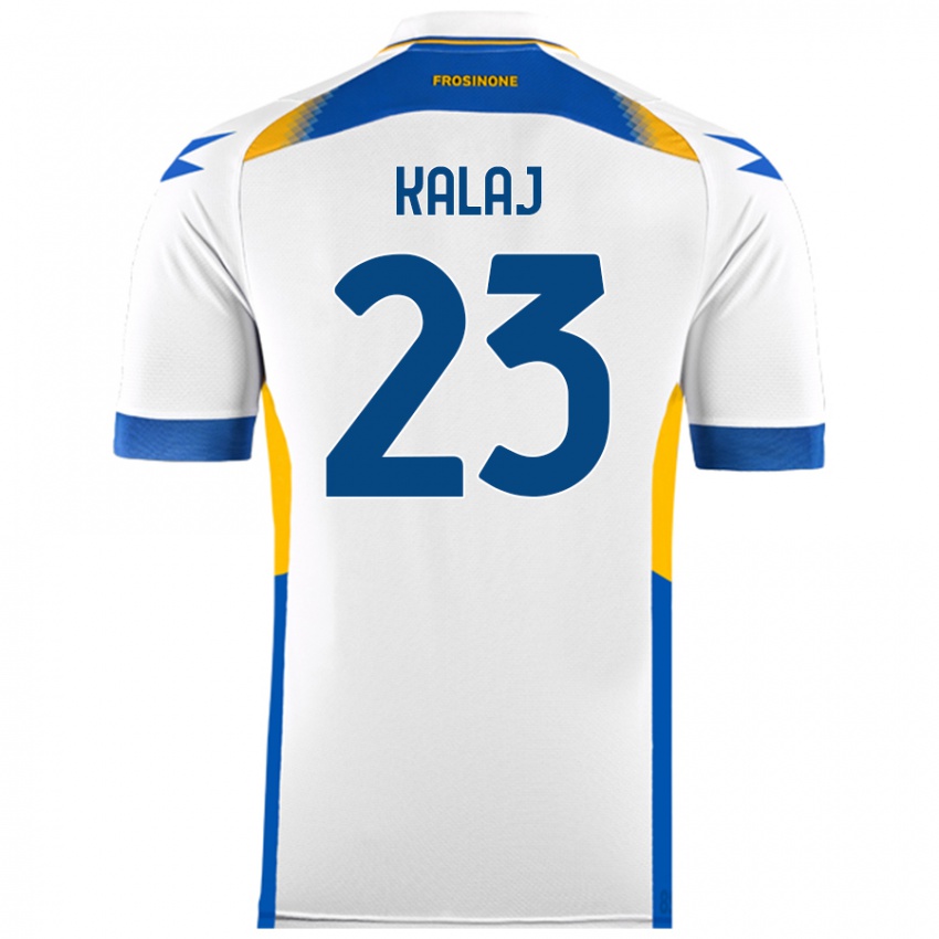 Hombre Camiseta Sergio Kalaj #23 Blanco 2ª Equipación 2024/25 La Camisa Argentina