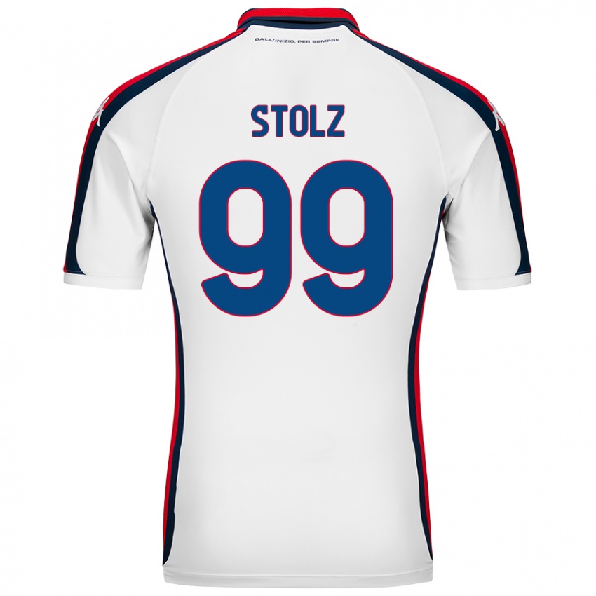 Hombre Camiseta Franz Stolz #99 Blanco 2ª Equipación 2024/25 La Camisa Argentina