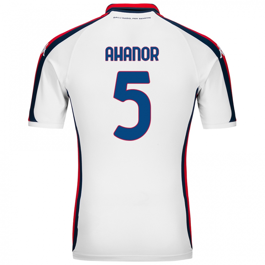 Hombre Camiseta Honest Ahanor #5 Blanco 2ª Equipación 2024/25 La Camisa Argentina