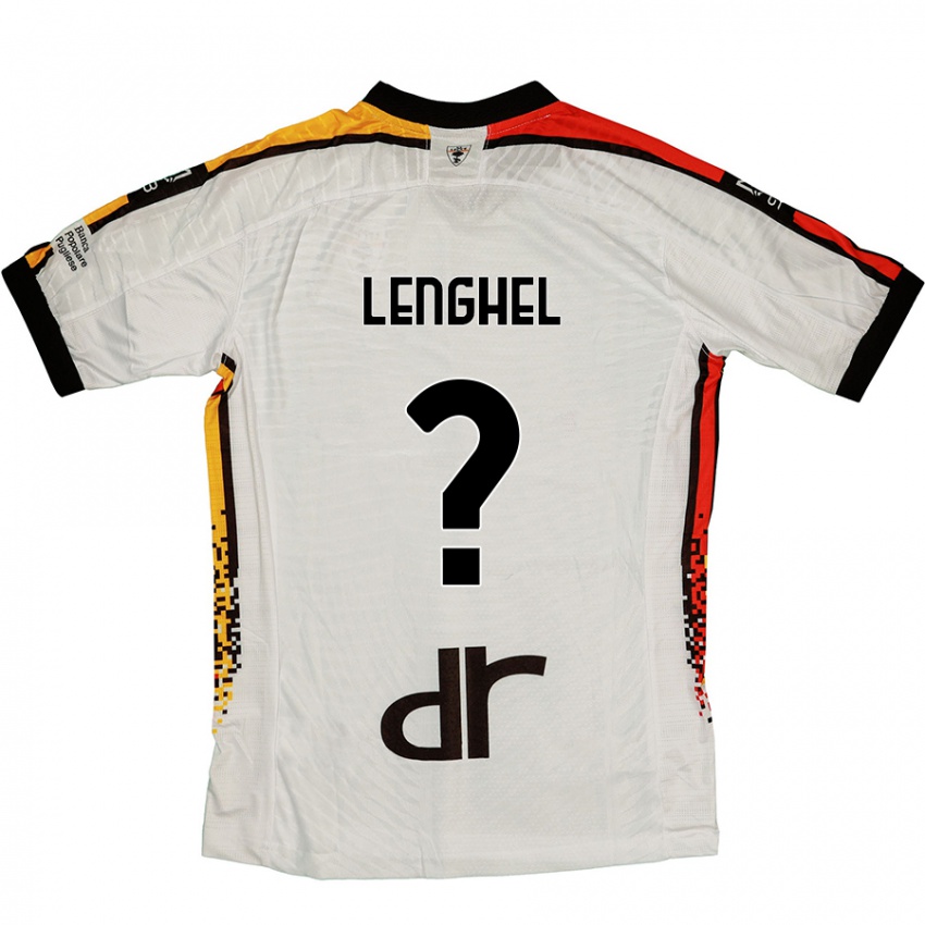 Hombre Camiseta Edmond Lenghel #0 Blanco Negro 2ª Equipación 2024/25 La Camisa Argentina