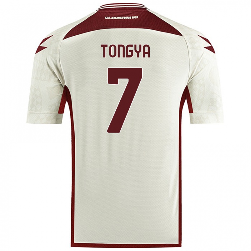 Hombre Camiseta Franco Tongya #7 Color Crema 2ª Equipación 2024/25 La Camisa Argentina