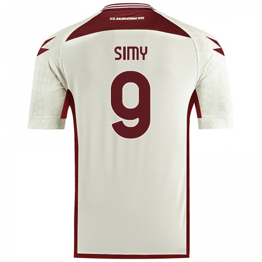 Hombre Camiseta Simy #9 Color Crema 2ª Equipación 2024/25 La Camisa Argentina