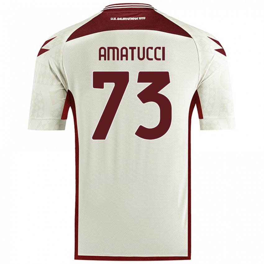 Hombre Camiseta Lorenzo Amatucci #73 Color Crema 2ª Equipación 2024/25 La Camisa Argentina