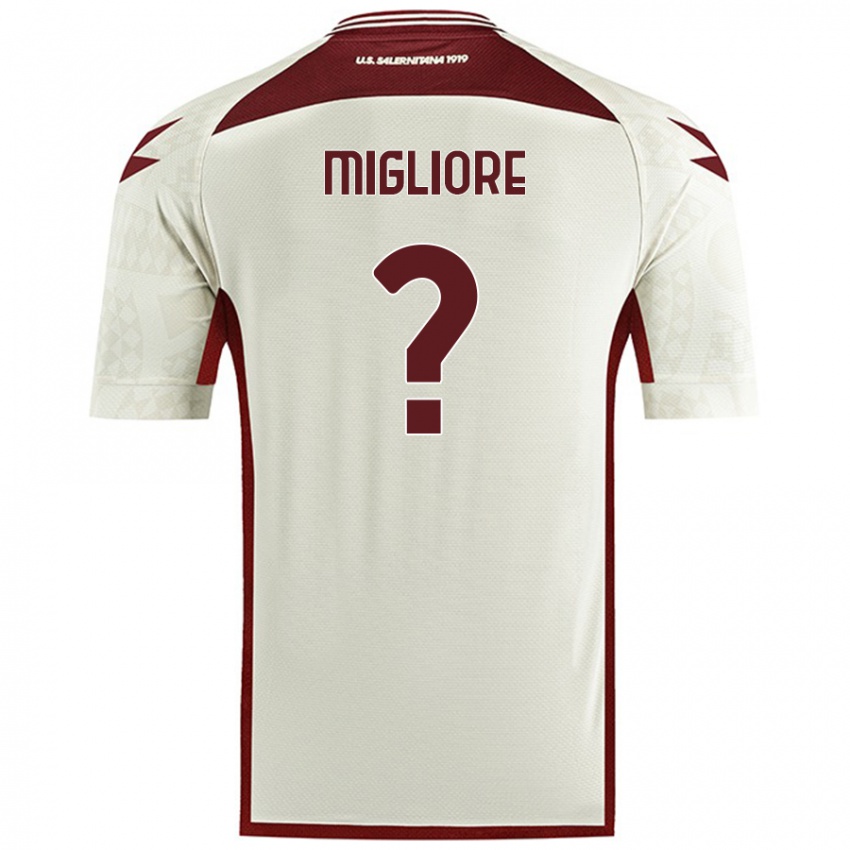 Hombre Camiseta Lorenzo Migliore #0 Color Crema 2ª Equipación 2024/25 La Camisa Argentina