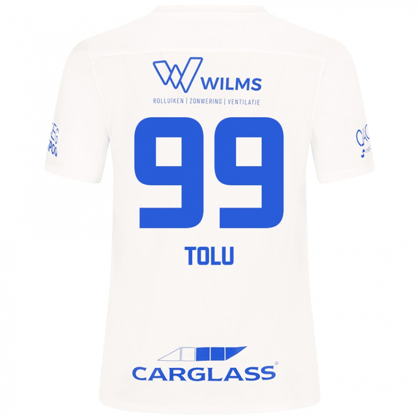 Hombre Camiseta Tolu Arokodare #99 Blanco 2ª Equipación 2024/25 La Camisa Argentina