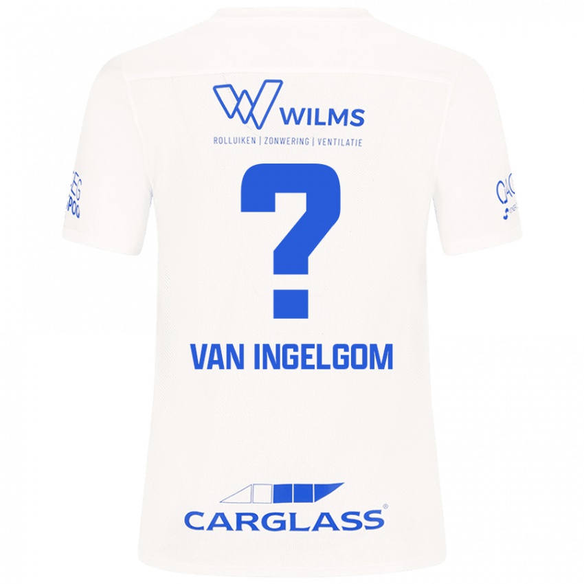 Hombre Camiseta Tijn Van Ingelgom #0 Blanco 2ª Equipación 2024/25 La Camisa Argentina