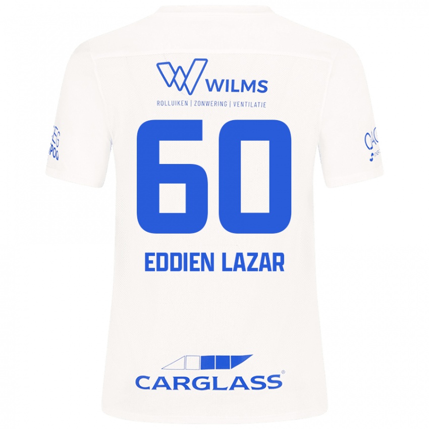 Hombre Camiseta Saif Eddien Lazar #60 Blanco 2ª Equipación 2024/25 La Camisa Argentina